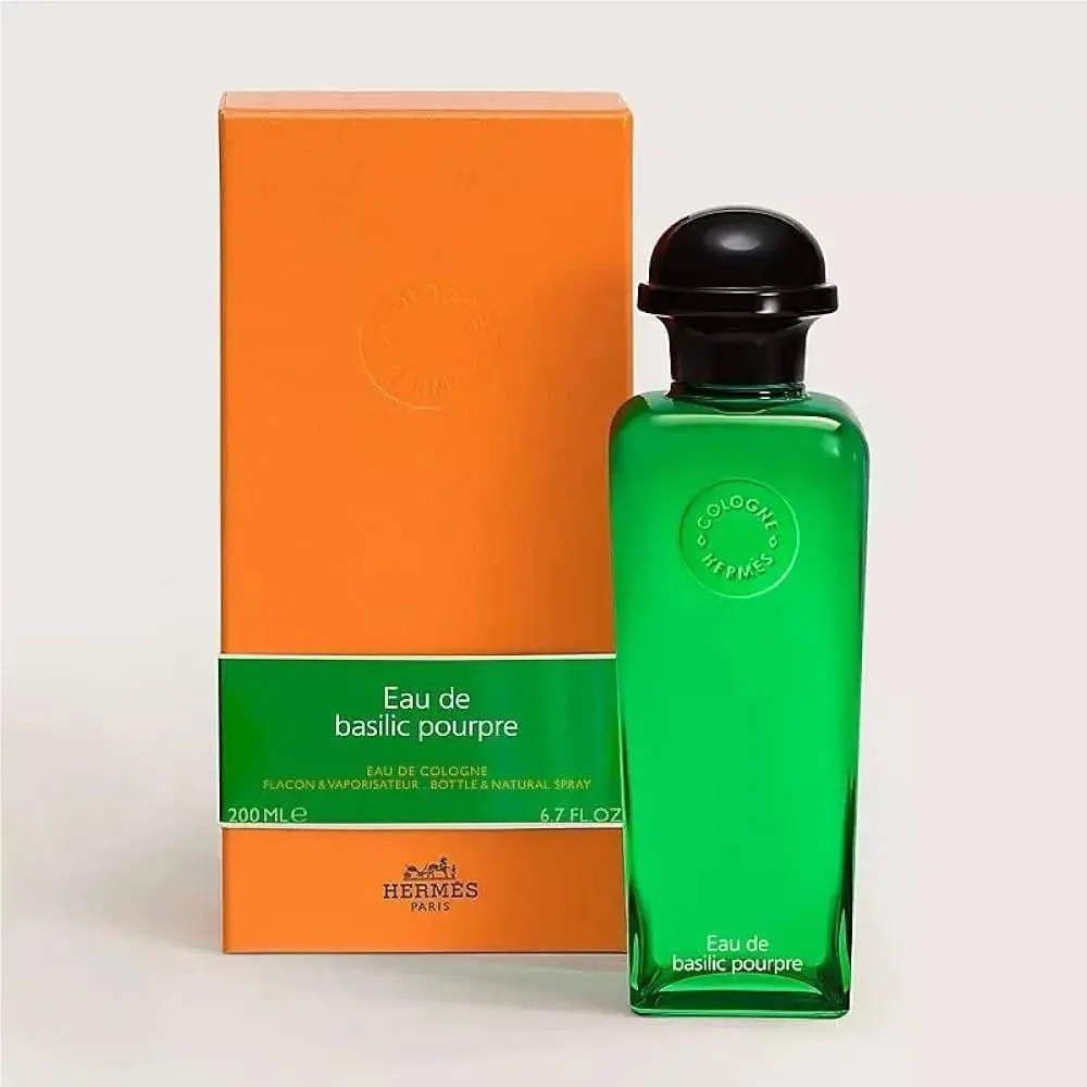 Eau DE Basilic POURPRE-HERMES-EDC-SPRAY-6.7 OZ-200 Ml-authentic-made IN France