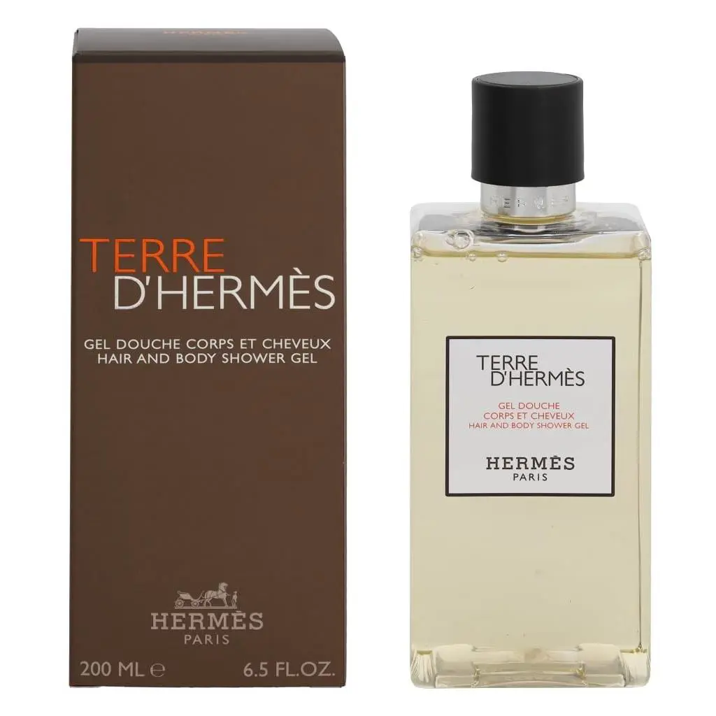 Terre D Hermes Hair and Body Cleanser Lathering Formula 6.8 Ounce Moisturizing
