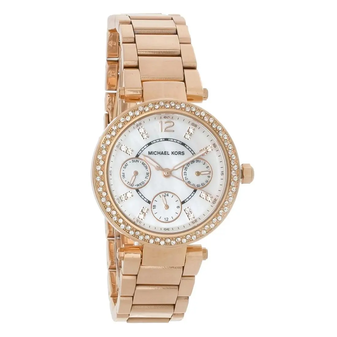 Michael Kors Women`s Parker Paved Gold Tone Stainless Quartz Watch MK5616