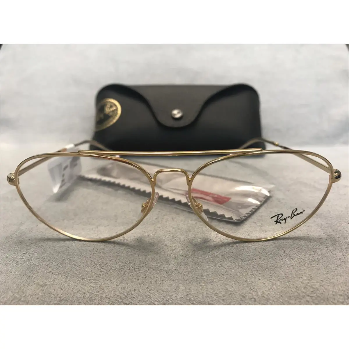 Ray Ban RB 6454 2500 Gold Eyeglasses 58 14 140 Frames - w/ Case
