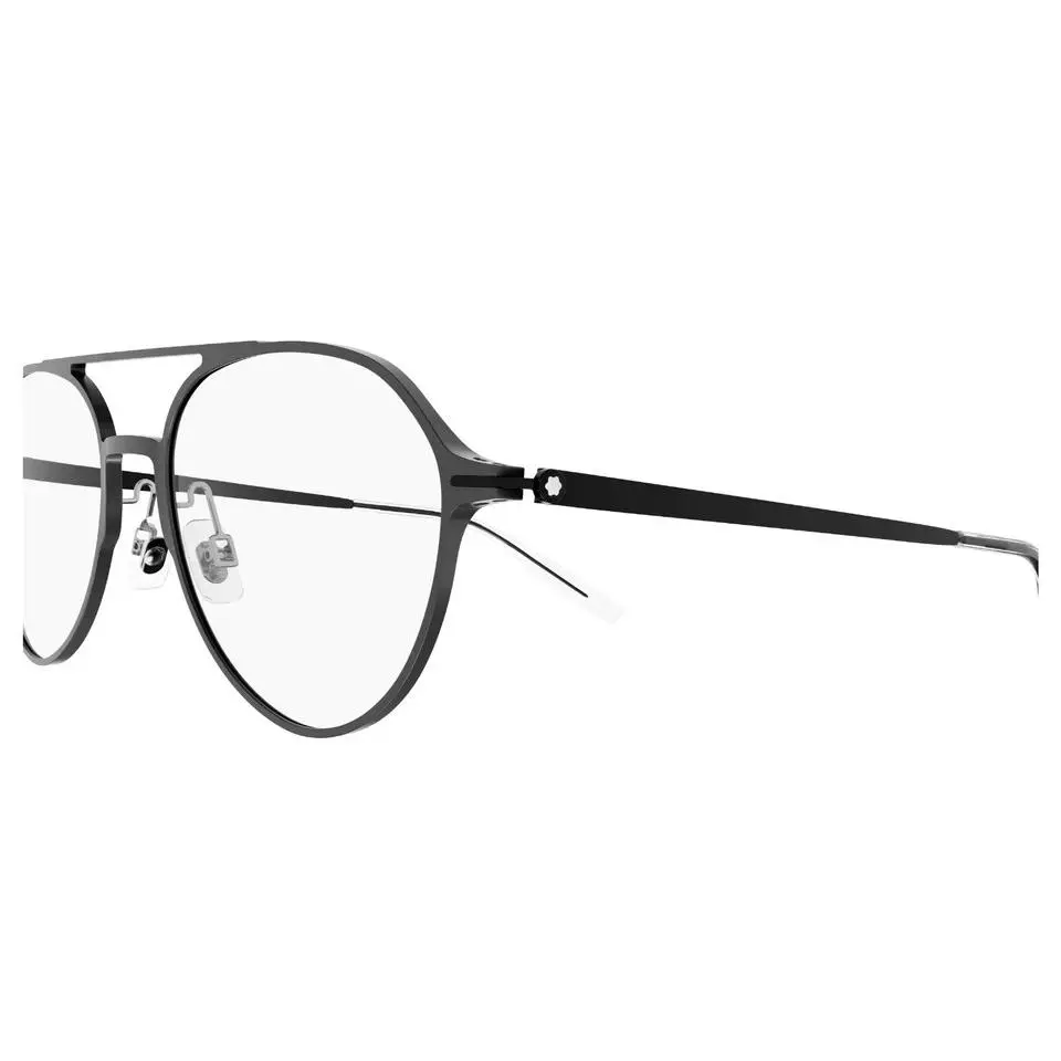 Montblanc MB0195O 001 Black 55MM Eyeglasses 55-19-145 No Case