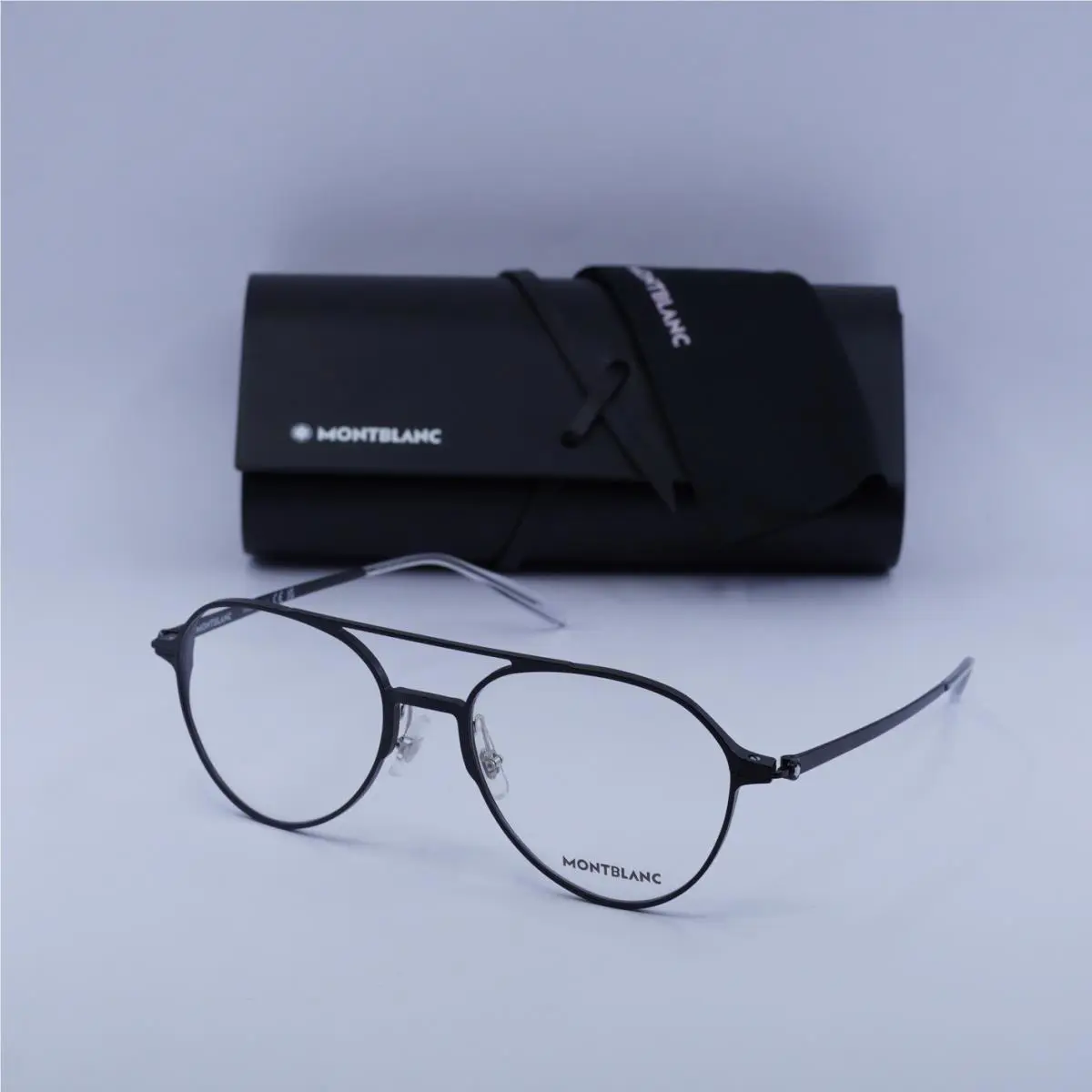 Montblanc MB0195O 001 Black 55mm Eyeglasses