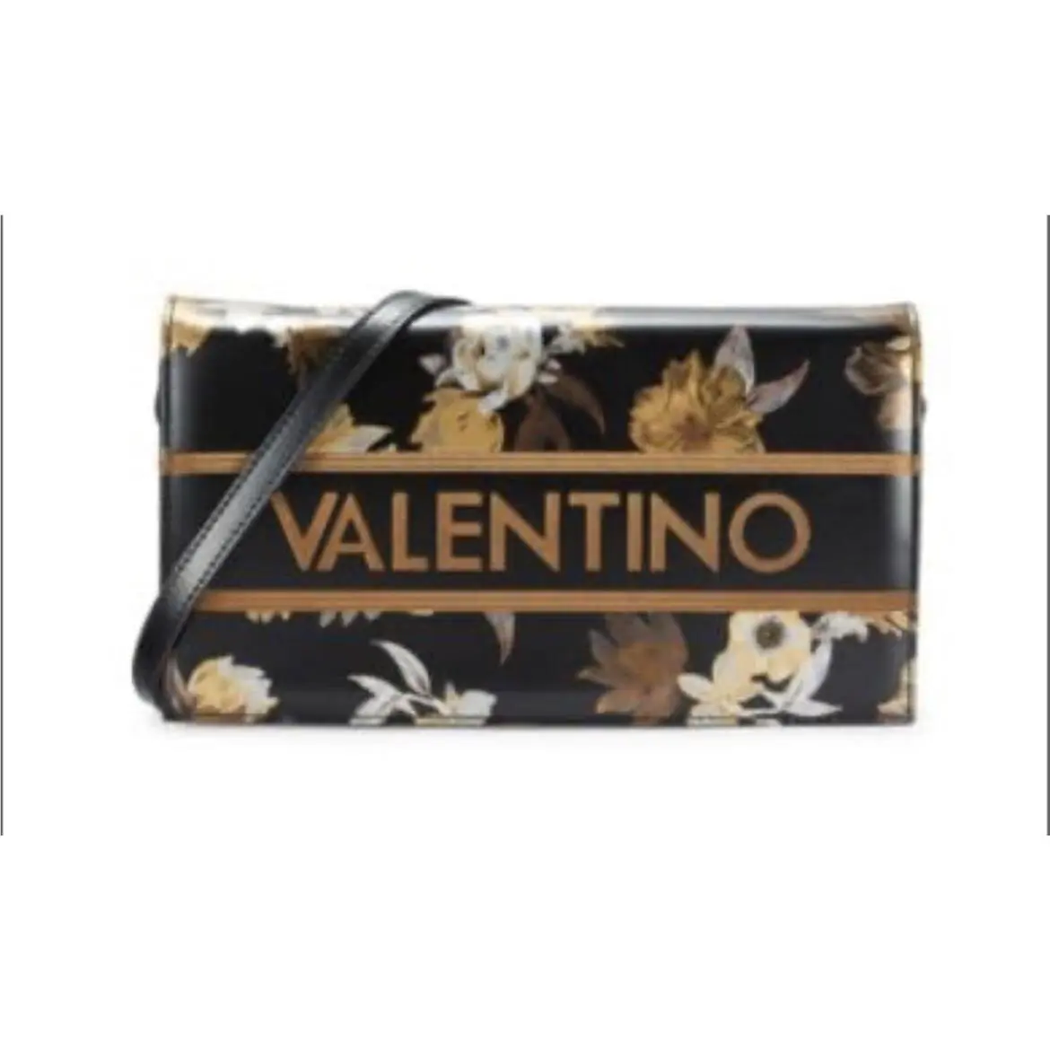 Valentino By Mario Valentino Floral Logo-adorned Leather Shoulder Bag