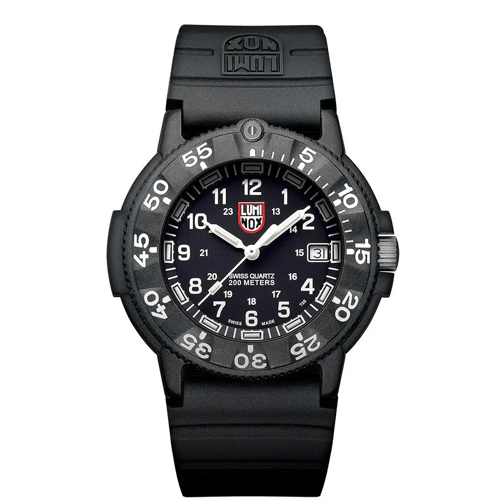 Luminox Men`s Watch Navy Seal XS.3001.F Carbonox Black White 43mm Rubber 200M