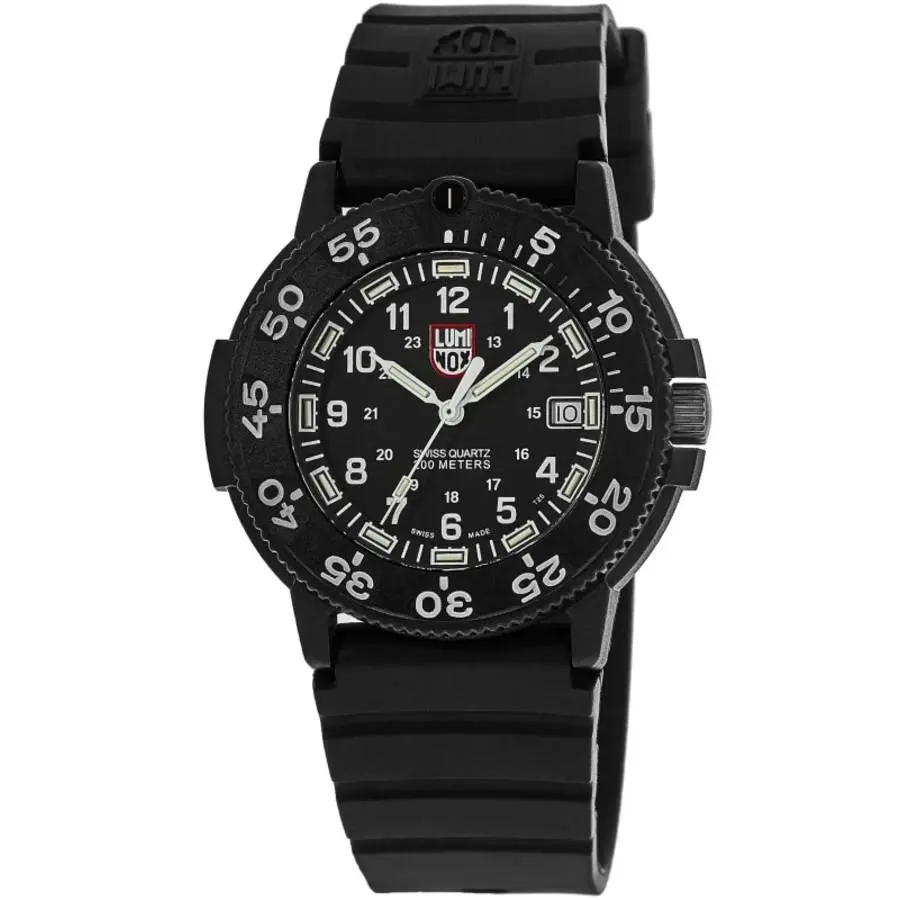 Luminox Navy Seal Black Dial Rubber Strap Men`s Watch XS.3001.F