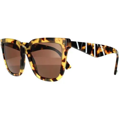 Valentino Sunglasses VA4084-503673 55mm Light Havana / Brown Lens - Frame: Light Havana, Lens: Brown