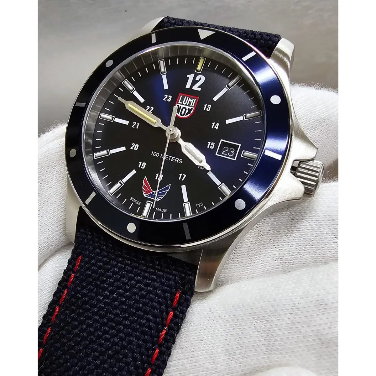 Luminox Volition America `blue Valor` 42MM Blue Dial Men`s Watch XS.0913.VOL