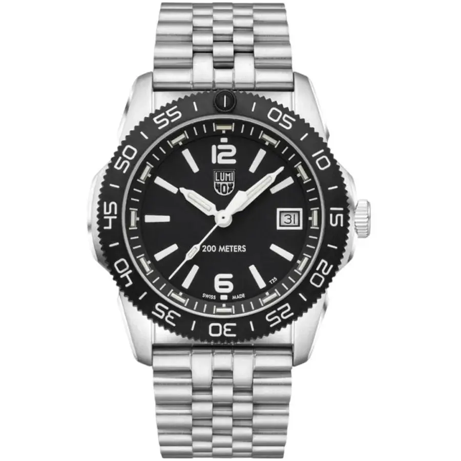 Luminox Pacific Diver Ripple 39mm Black Dial Men`s Watch XS.3122M.1