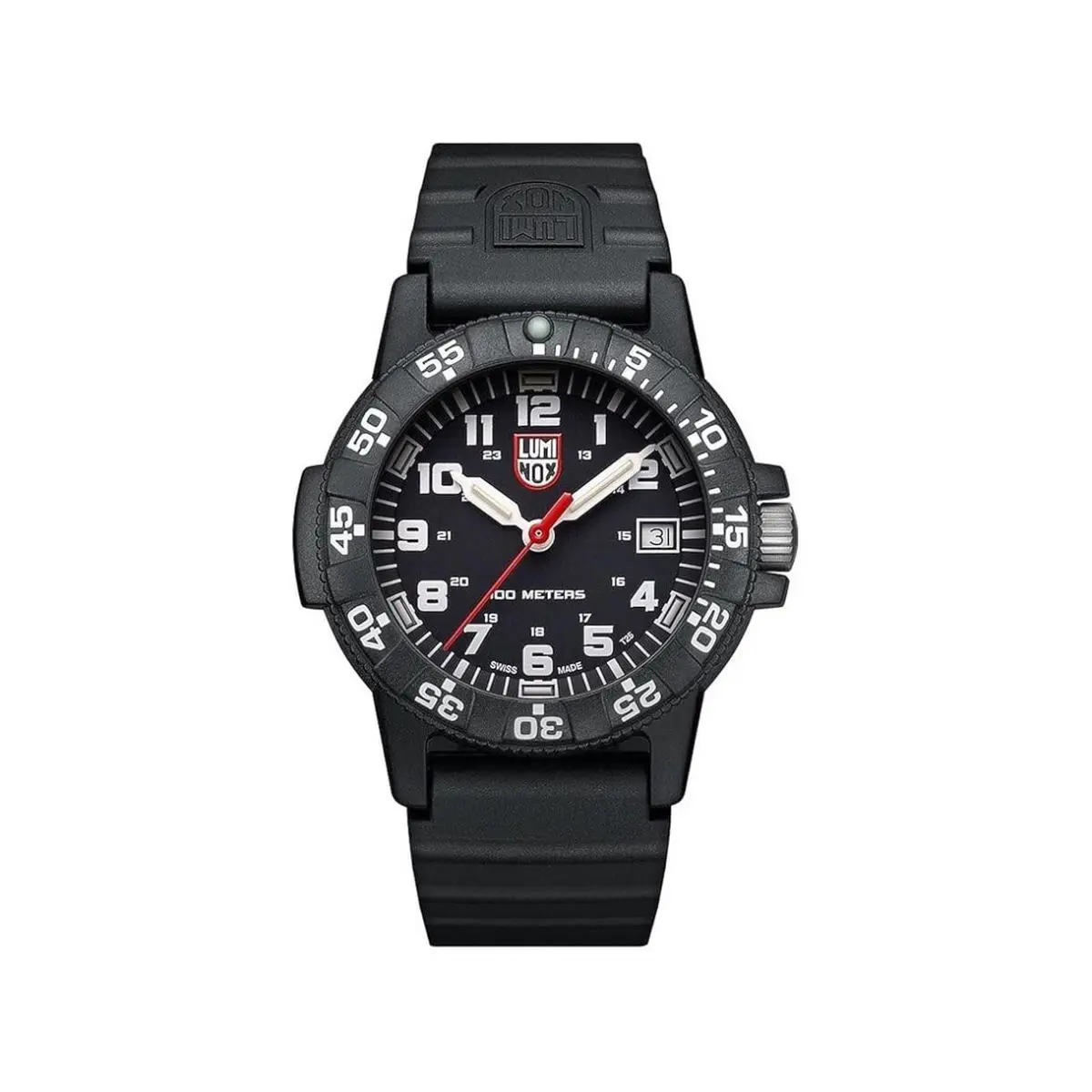 Luminox Men`s Black Dial Black Silicone Band Automatic Quartz Analog Watch
