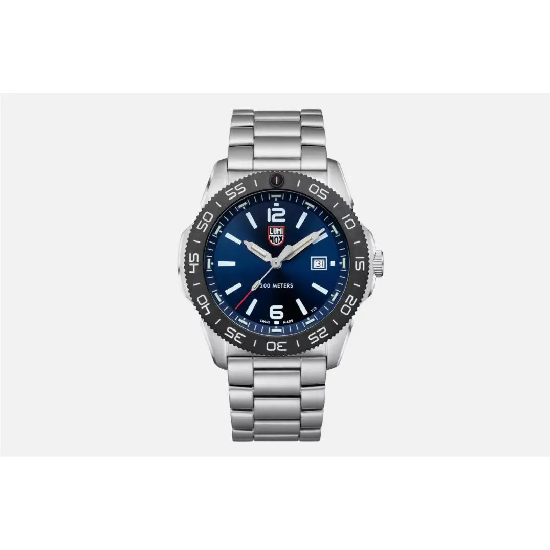 Luminox XS.3123M.SET Rubber Strap with Stainless Steel Bracelet Men`s Watch Set