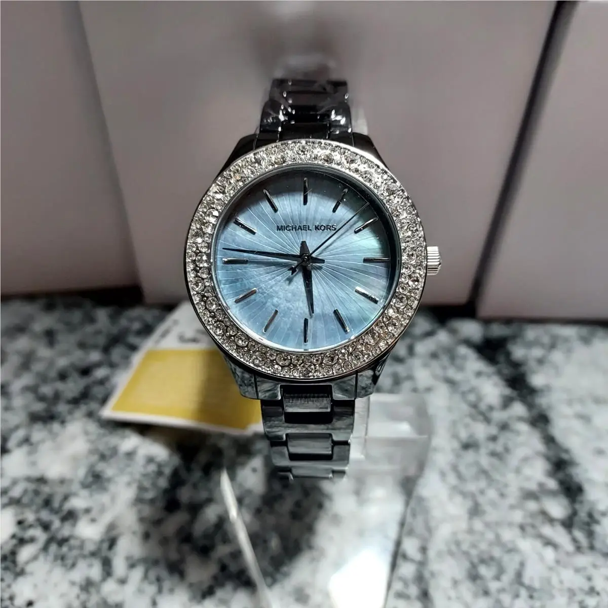 Michael Kors Women`s Liliane Quartz 33mm Watch with Ceramic Strap mk4650