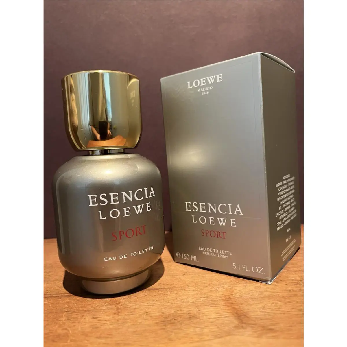 Esencia Loewe Sport 150 ml / 5.1 Fl. OZ Eau de Toilette Spray Rare