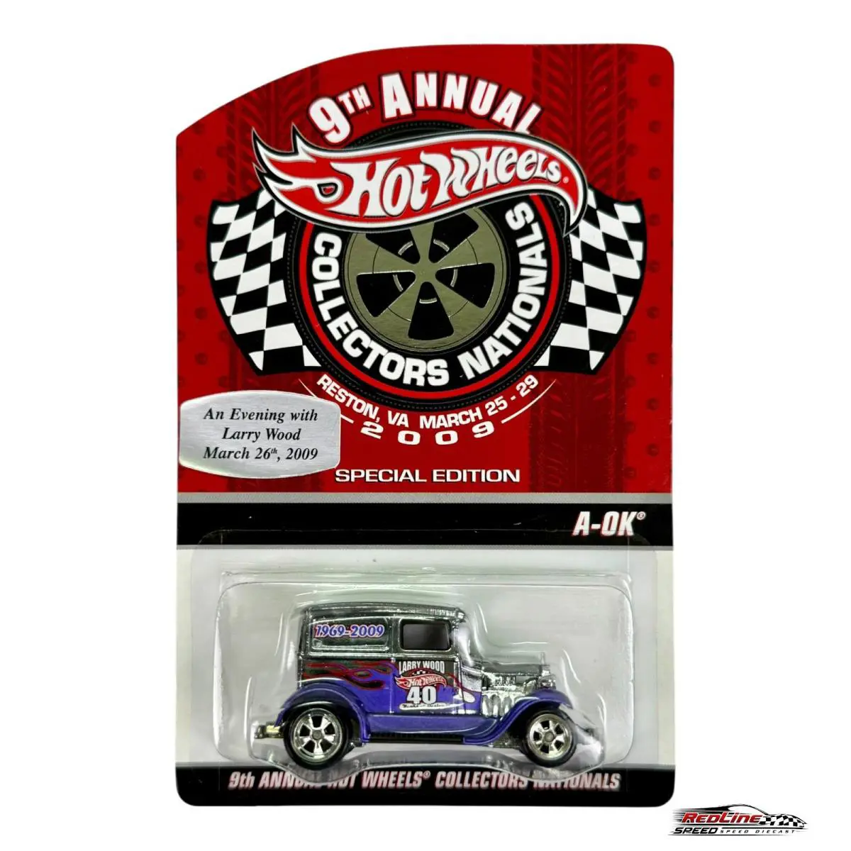 Hot Wheels 9th Annual Collector Nationals A-ok w/ Dinner Sticker H31