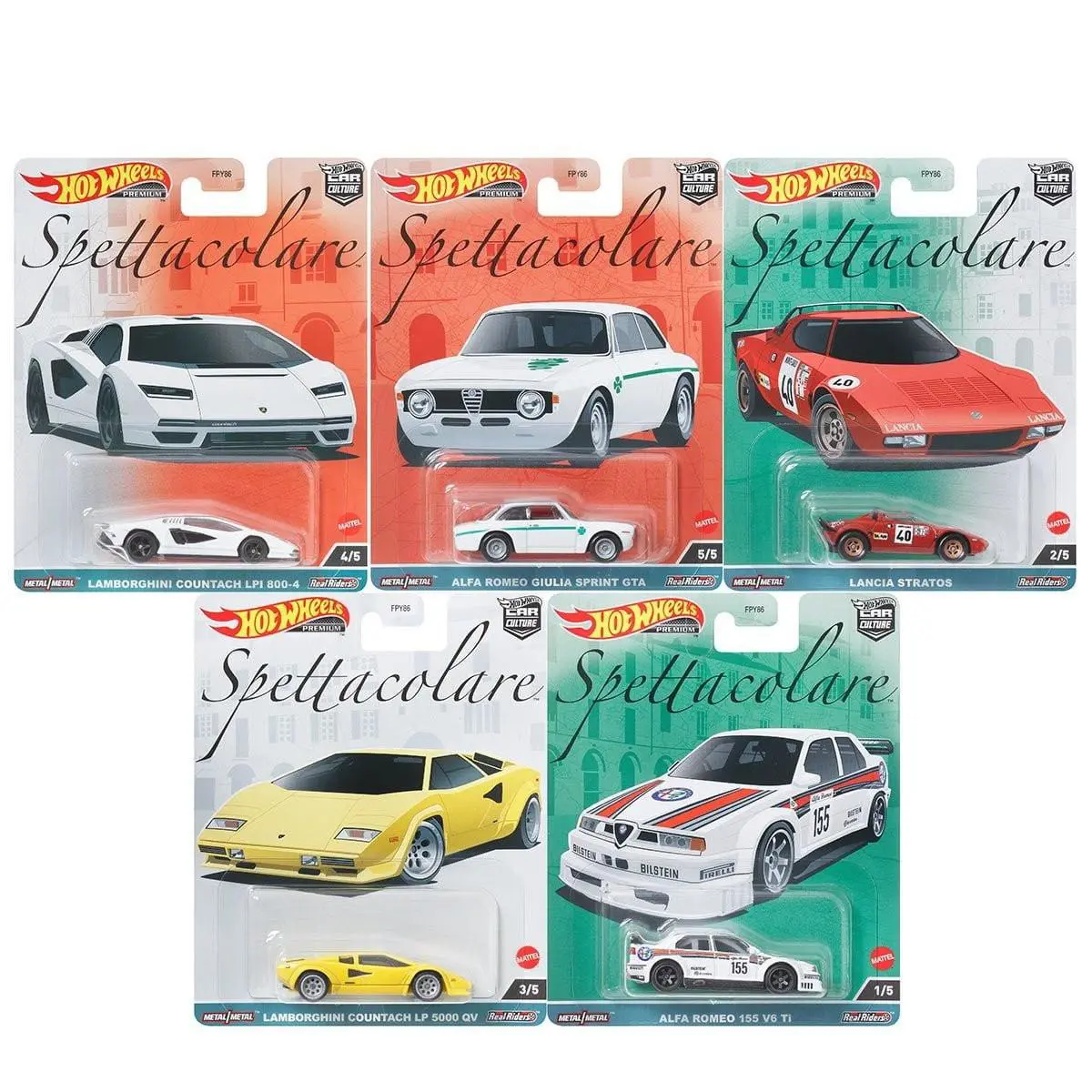 Hot Wheels Premium Car Culture 2023 Spettacolare Set of 5 FPY86-959B