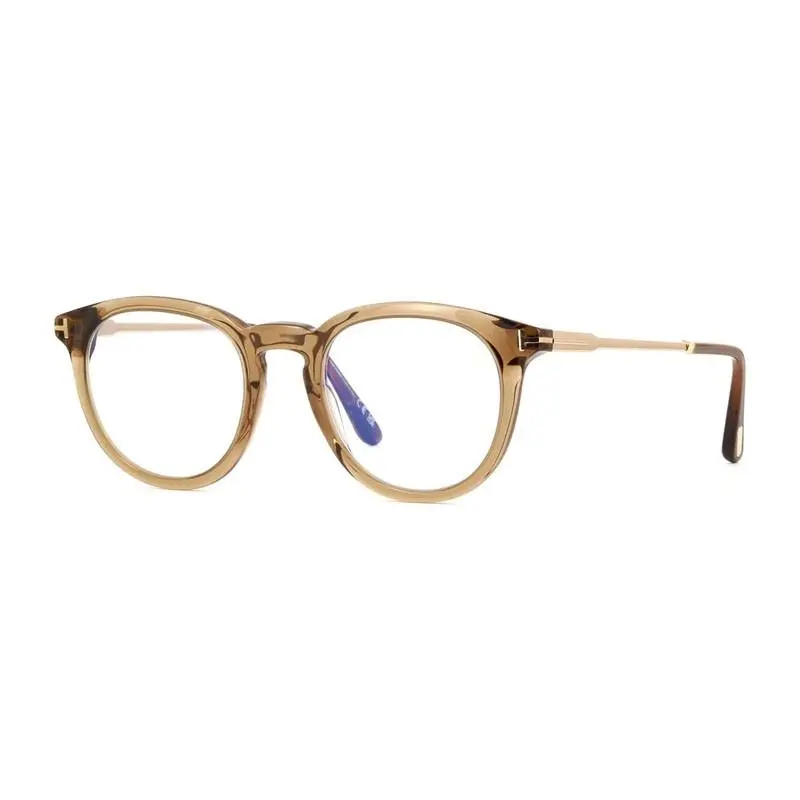 Tom Ford FT5905-B 045 Transparent Light Brown/clear Blue Light Block 49mm