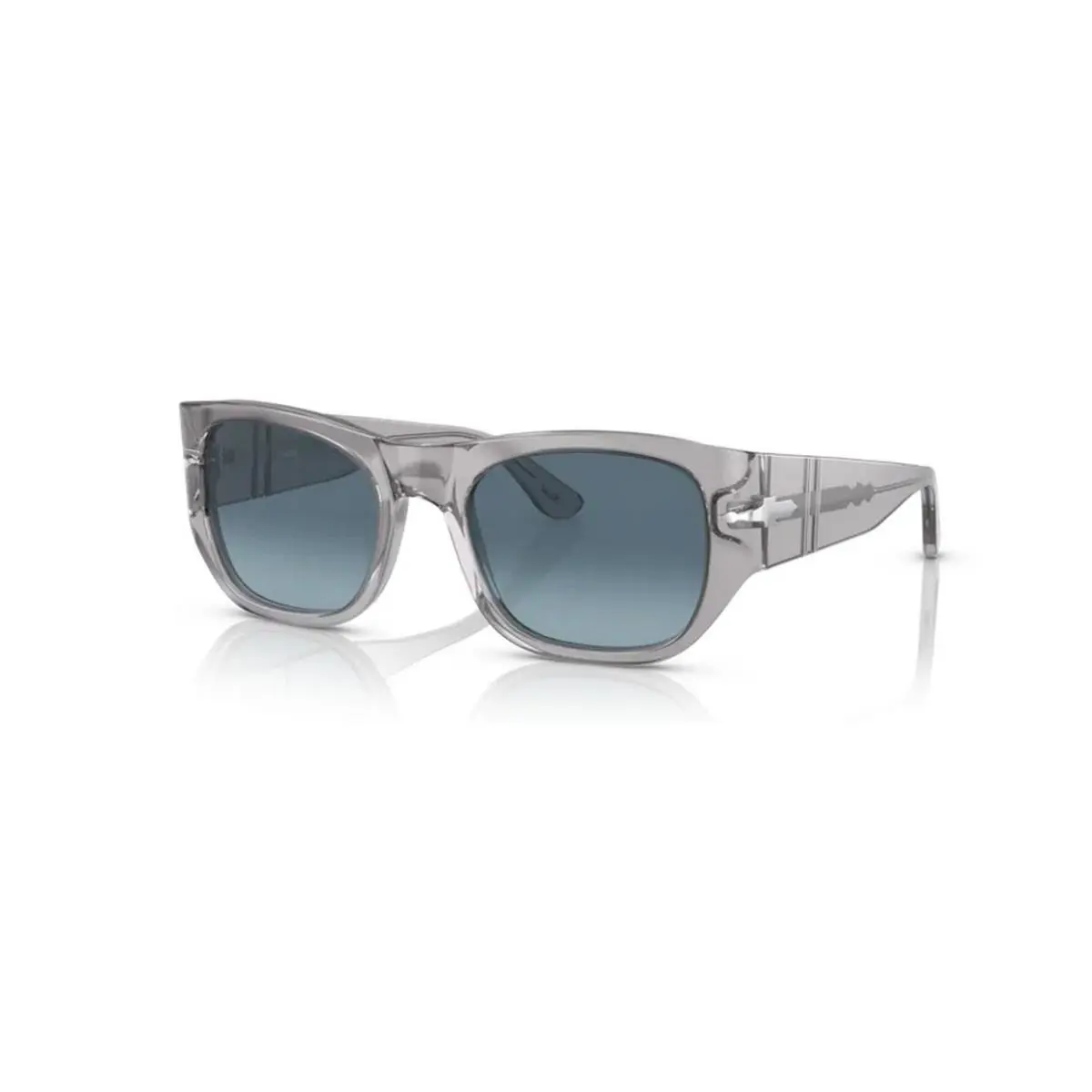 Persol 0PO3308S 309/Q8 Transparent Grey/azure Blue Gradient Unisex Sunglasses