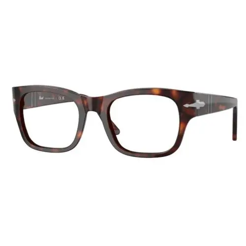0PO3297V 24 Havana Rectangle Unisex Eyeglasses by Persol