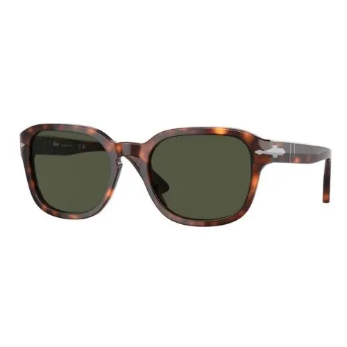 0PO3305S 24/31 Havana/green Oval Unisex Sunglasses by Persol