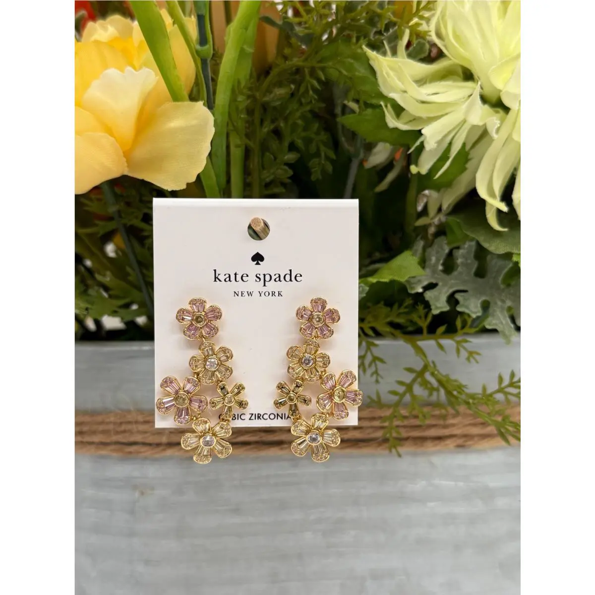 Kate Spade Fleurette Linear Earrings KL093