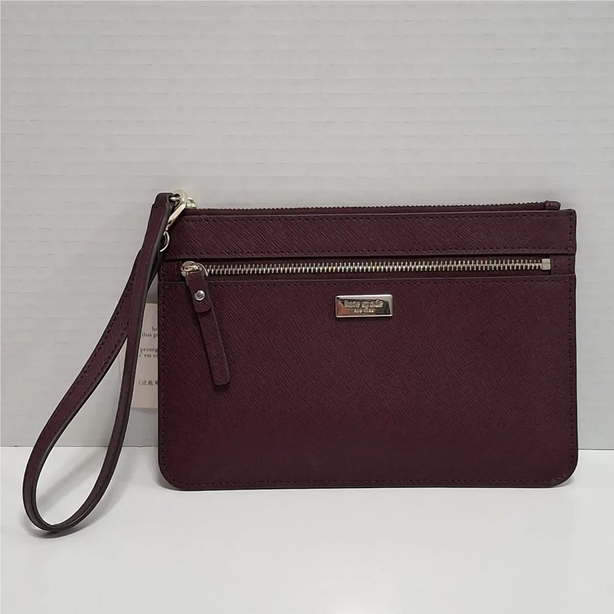 Kate Spade Women`s Laurel Way Tinie Leather Wristlet Cherrywood