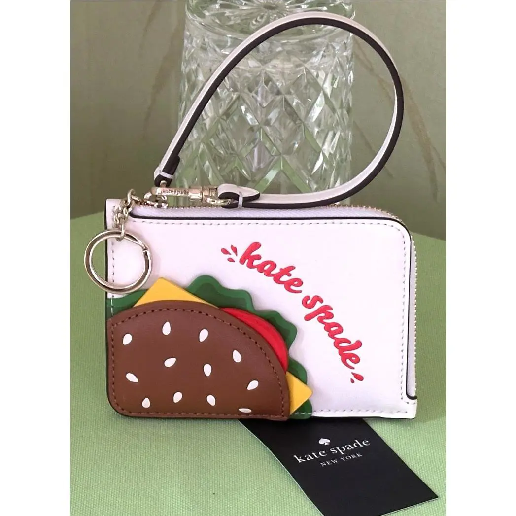 Kate Spade Snack Bar Burger Card Holder Wristlet:nwt