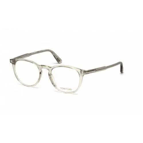 Tom Ford FT5401 020 Transparent Gray Soft Square 51mm Men`s Eyeglasses