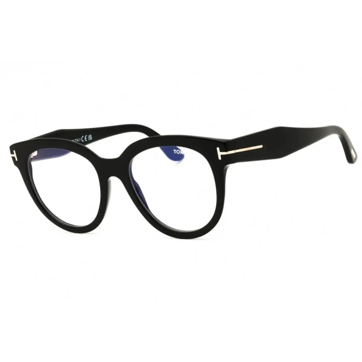 Tom Ford TF5987-B 001 Round Shiny Black 52 mm Women`s Eyeglasses Frame