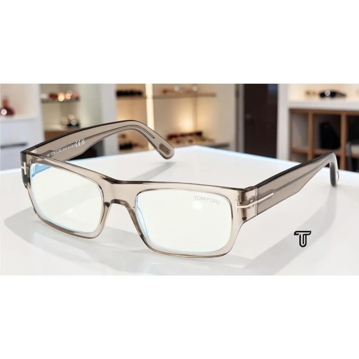 Tom Ford FT6034 B 051 Mastic Demo Lens 54 mm Men`s Eyeglasses