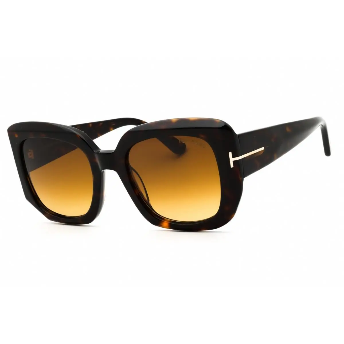 Tom Ford FT1220 52F Sunglasses Dark Havana Frame Gradient Brown Lenses 52mm