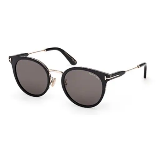 Tom Ford FT1244 K 01A Injected Shiny Black Smoke 54 mm Women`s Sunglasses