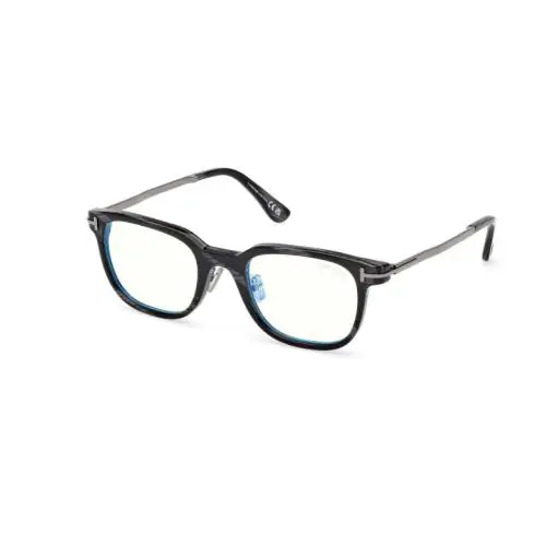 Tom Ford FT6022-D-B 063 Black Horn/shiny Gunmetal Men`s Eyeglasses