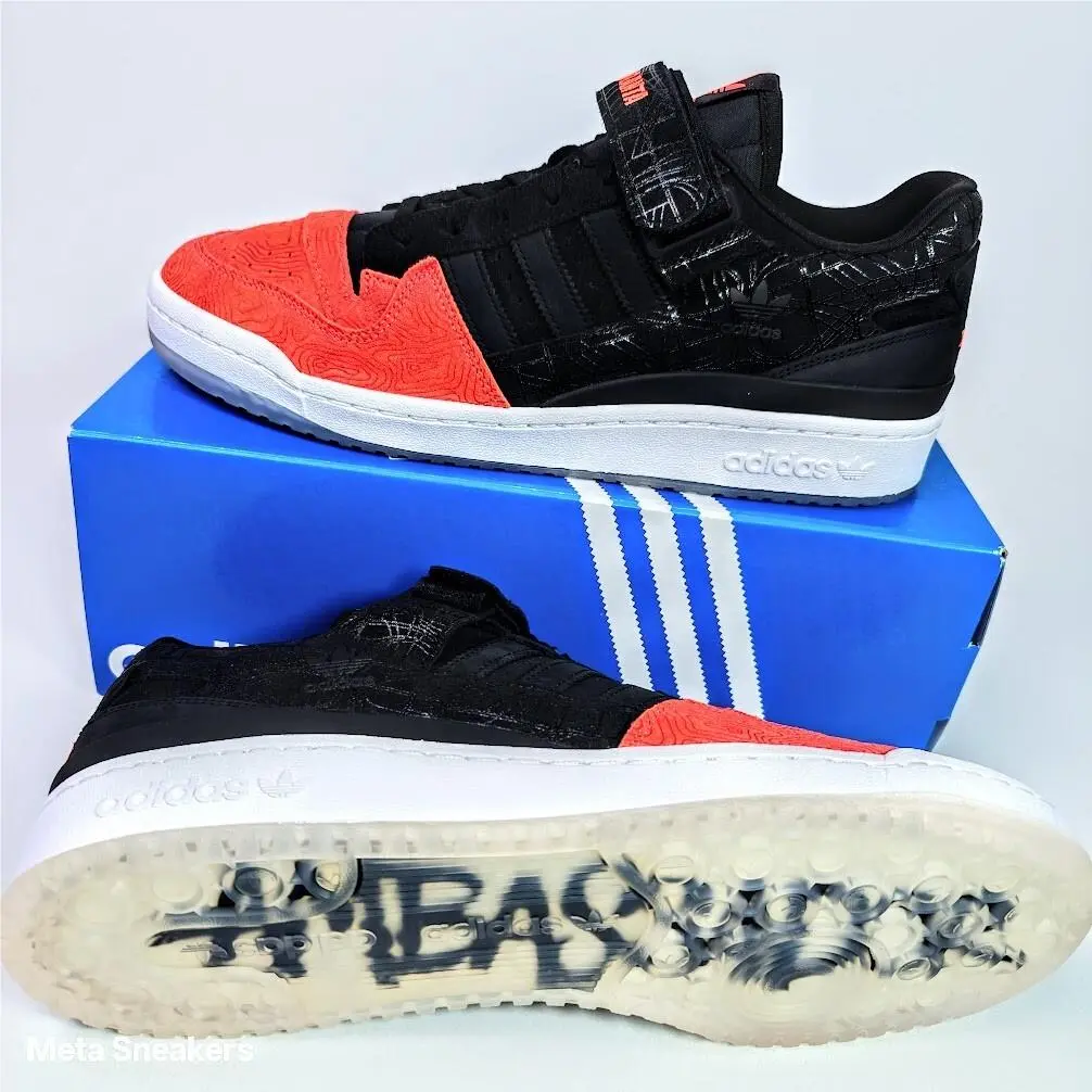 Adidas shoes - adidas Forum Low - Forum Low - GZ6604 - Core Black / Core Black / Vivid Red 10
