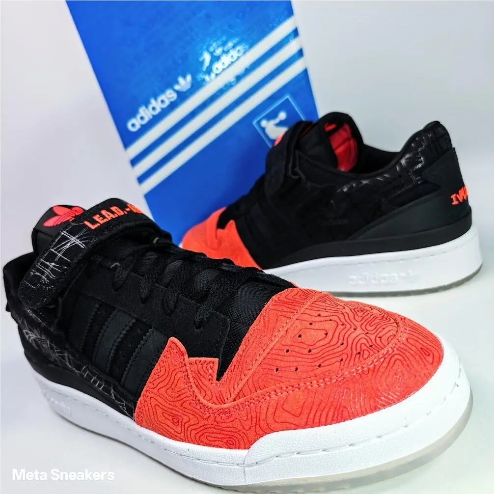 Adidas shoes - adidas Forum Low - Forum Low - GZ6604 - Core Black / Core Black / Vivid Red 1