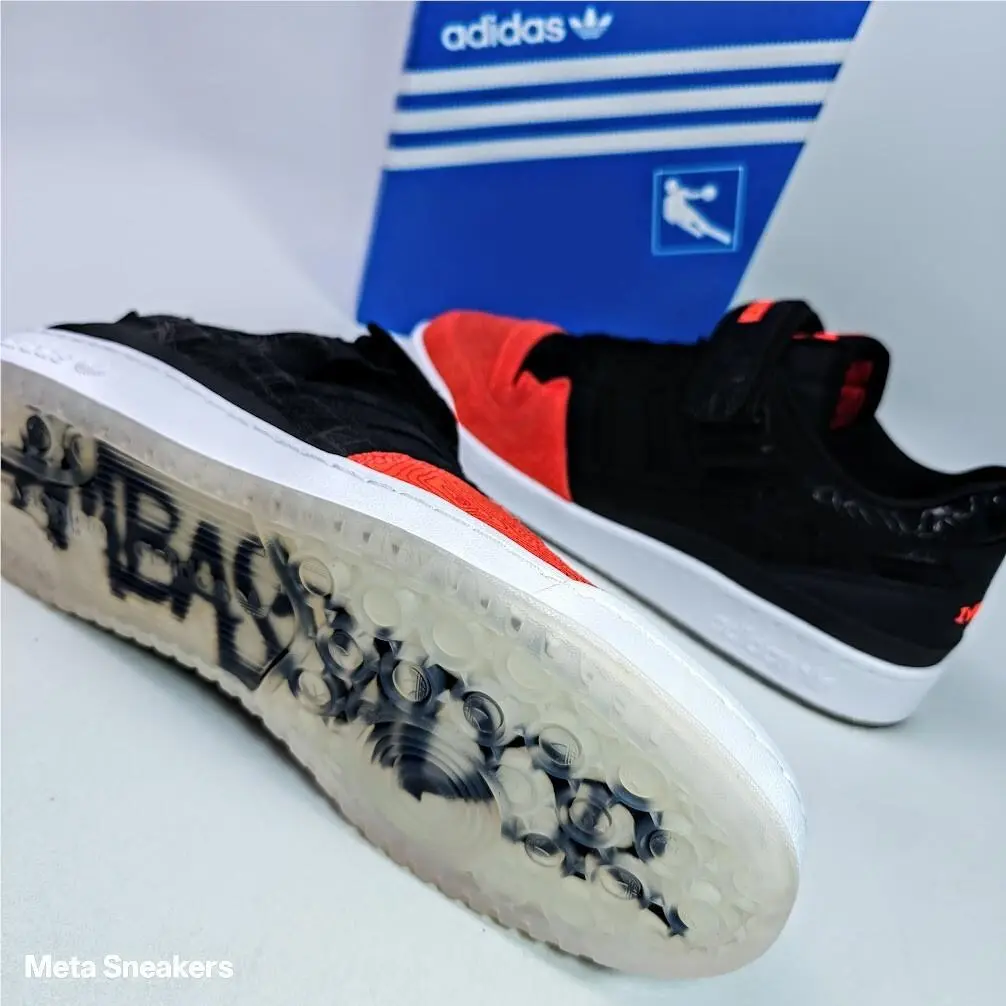 Adidas shoes - adidas Forum Low - Forum Low - GZ6604 - Core Black / Core Black / Vivid Red 4