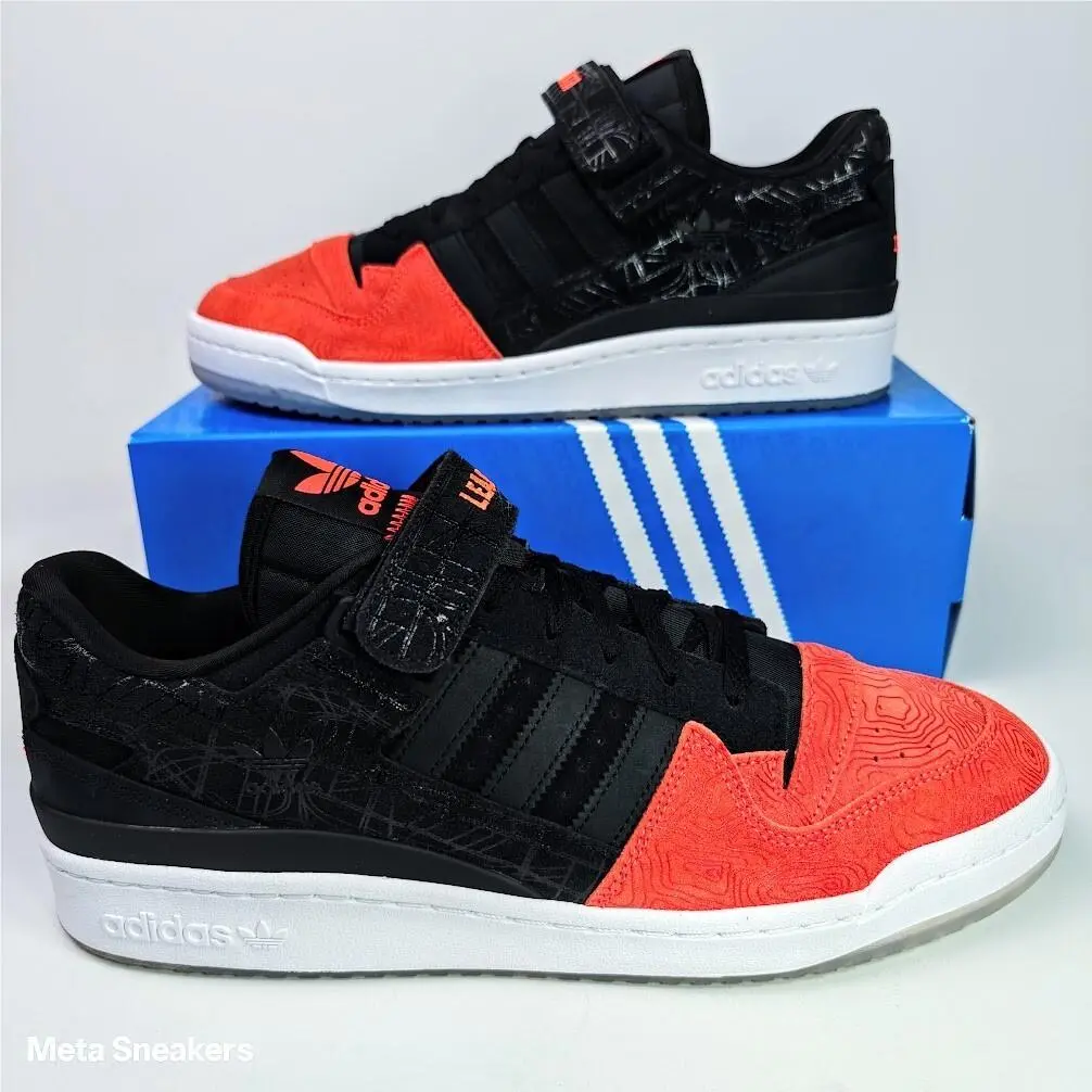 Adidas shoes - adidas Forum Low - Forum Low - GZ6604 - Core Black / Core Black / Vivid Red 7