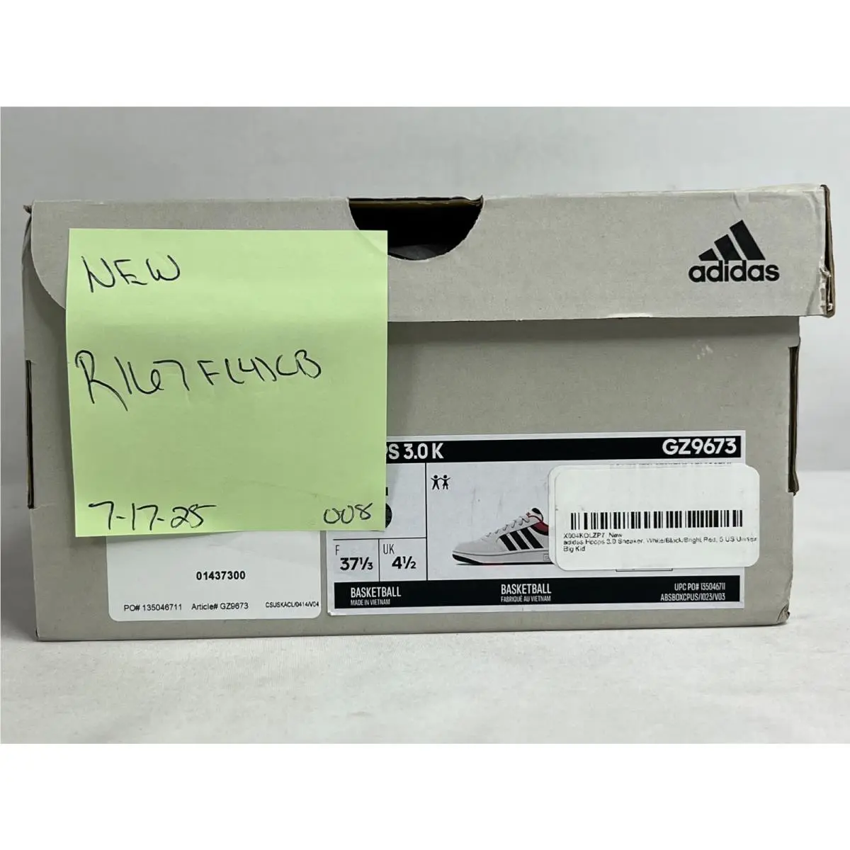 Adidas shoes - adidas Hoops 3.0 - Hoops - GZ9673 - White Black 10