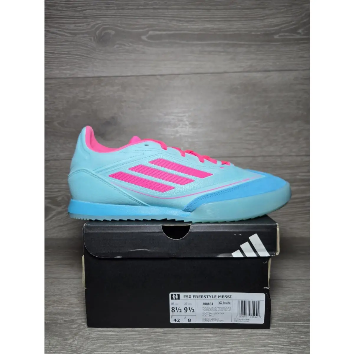 Adidas F50 Freestyle Messi Shoes Men Size 8.5 / Womens 9.5 Blue Pink