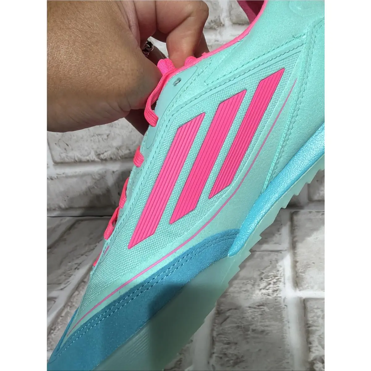 Adidas shoes - Adidas f50 freestyle messi in football shoes - JH8831 - aqua 11