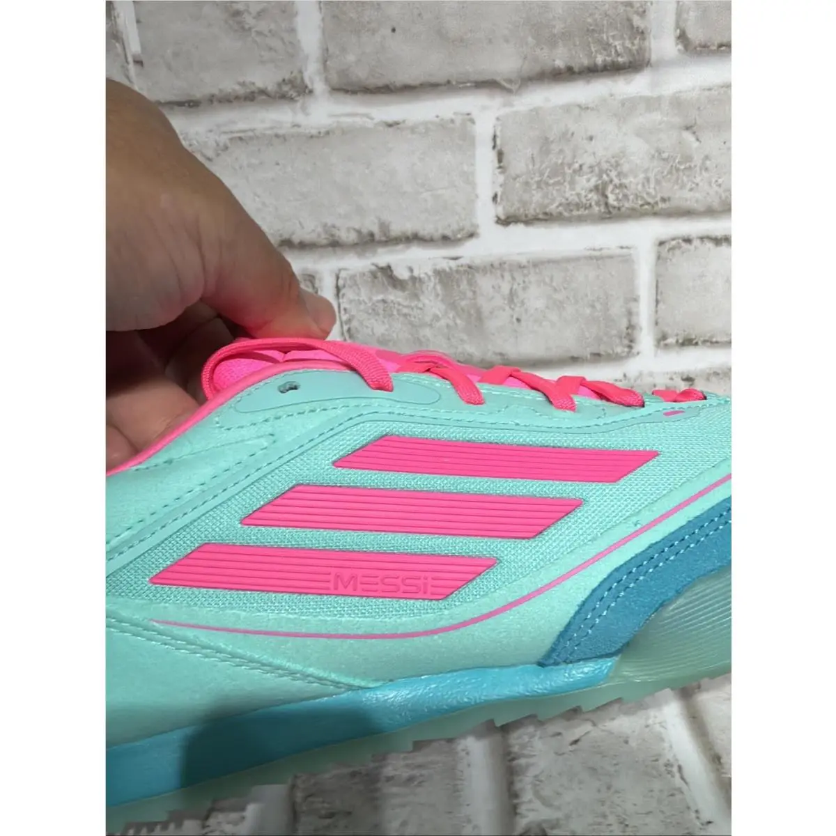 Adidas shoes - Adidas f50 freestyle messi in football shoes - JH8831 - aqua 7