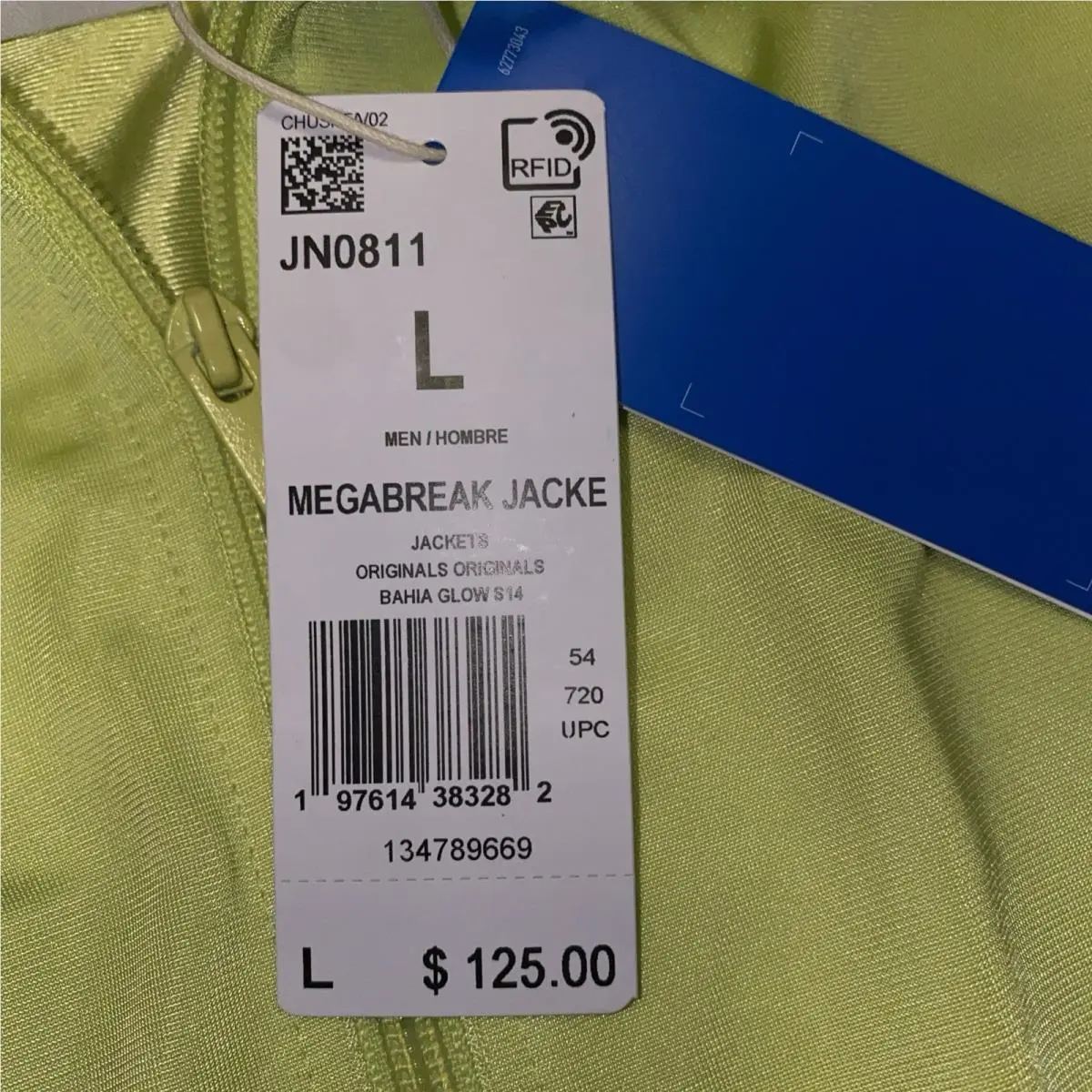 Adidas clothing - Adidas Megabreak Adilenium Season 2 Track Jacket - JN0811 - Green (UPC: 197614383282) 2