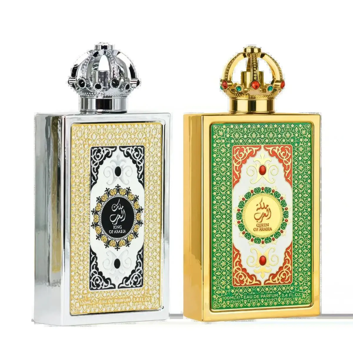 King Queen Of Arabia Edp 3.4oz 2pcs Combo Pack For Men Women By Lattafa Pride