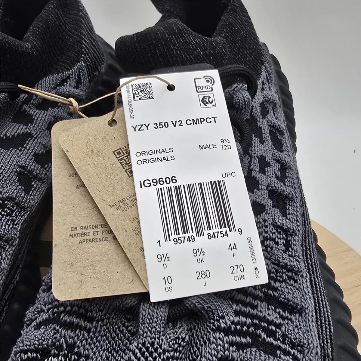 Adidas shoes - adidas YZY 350 V2 CMPCT - IG9606 - Black 2