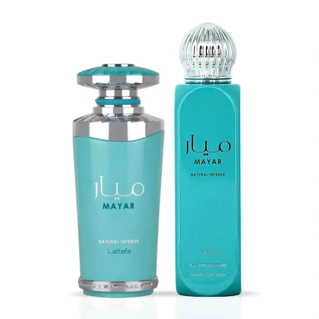 Mayar Natural Intense Edp 100ml All Over Spray 150ml by Lattafa Bundle