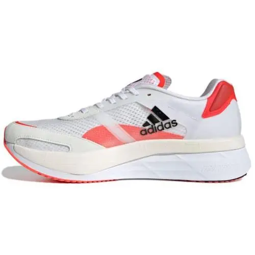Adidas Mens White Adizero Boston 10 FY4079 Athletic Shoes Size US 9