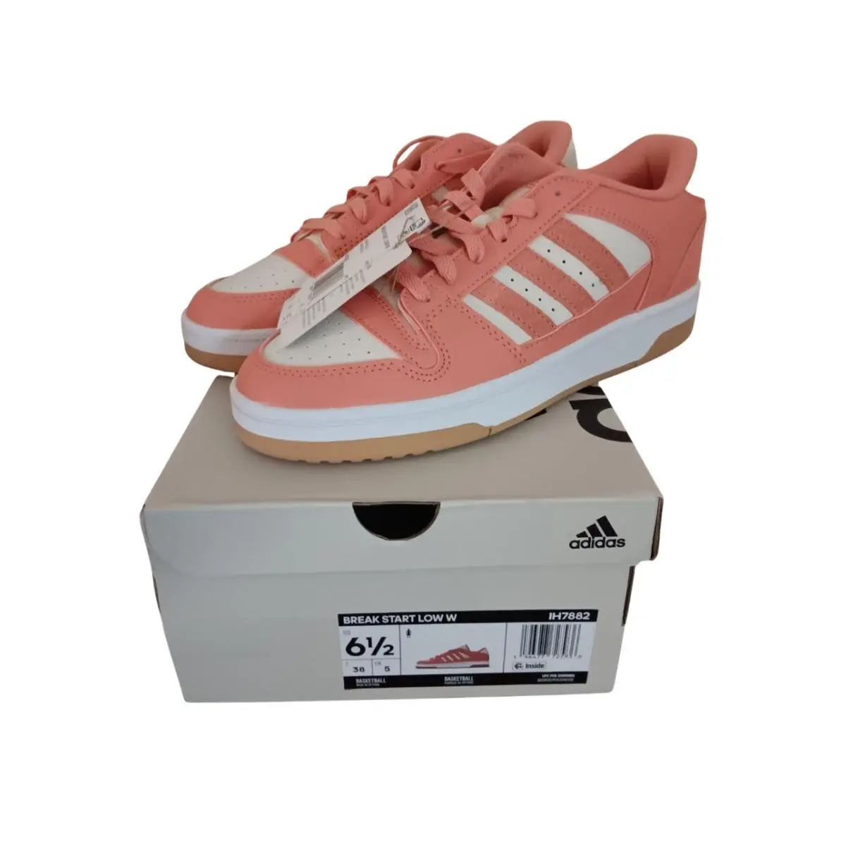 Adidas Break Start Low Womens Basketball Shoes IH7882 Wonder Clay Ivory Size 6.5