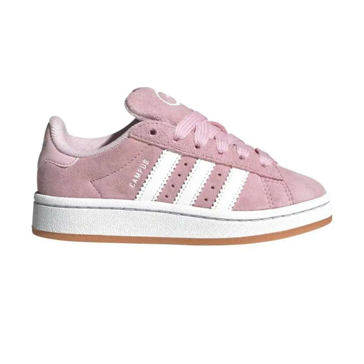 Adidas Campus 00 Camp Clear Pink Cloud White-little Kids Shoes JP5507-SIZE 3 - BLACK/WHITE/GUM