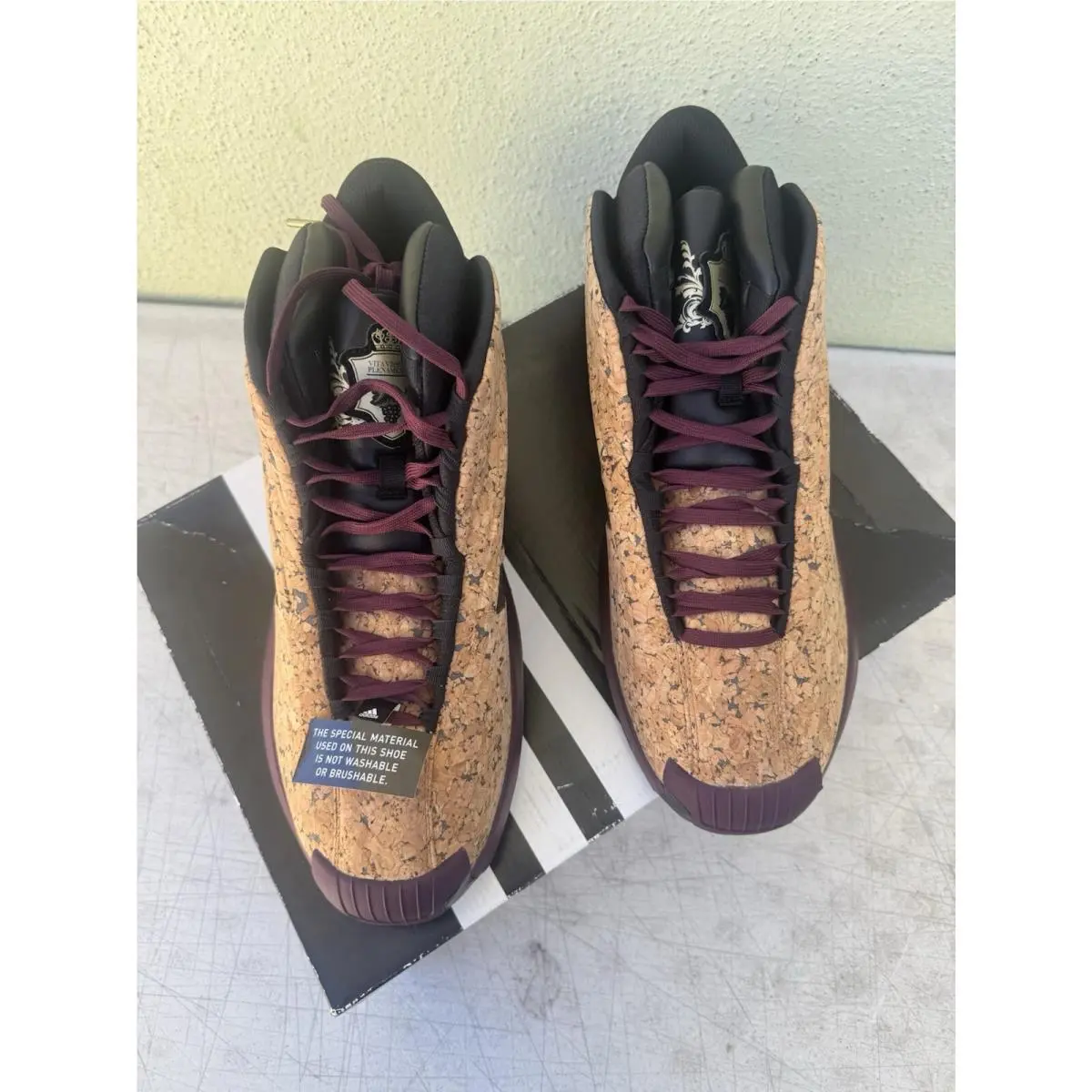 Adidas shoes - adidas Crazy 1 - Crazy - AQ8551 - Maroon Gold Cork (UPC: 0889130317567) 1