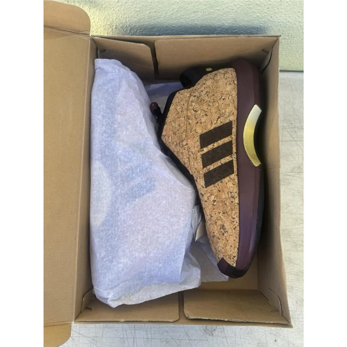 Adidas shoes - adidas Crazy 1 - Crazy - AQ8551 - Maroon Gold Cork (UPC: 0889130317567) 5