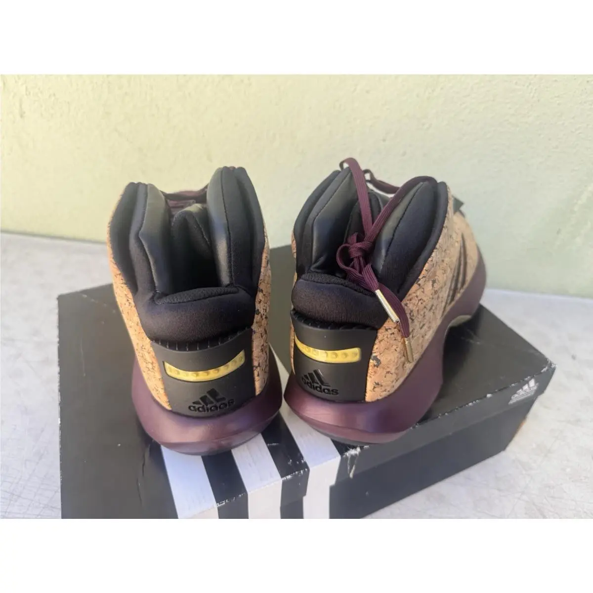 Adidas shoes - adidas Crazy 1 - Crazy - AQ8551 - Maroon Gold Cork (UPC: 0889130317567) 6