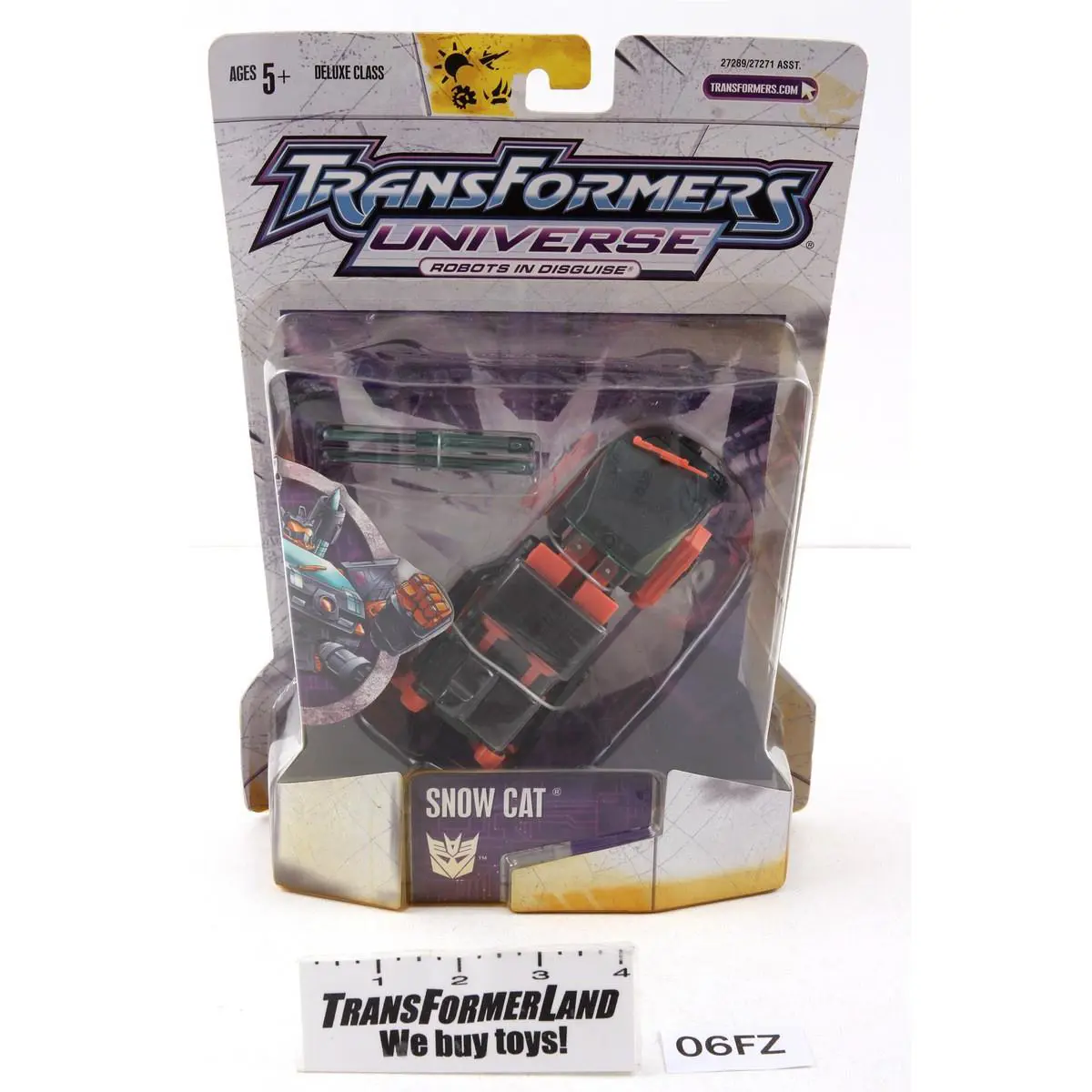 Snow Cat KB Toys Misb Mosc Deluxe Universe Transformers